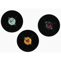 Klok langspeelplaat elpee glas 35cm - thumbnail