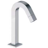 Wiesbaden Kappa toiletkraan staand gebogen vierkant chroom - thumbnail