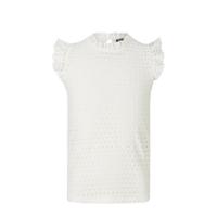 Retour Denim top Fay met ruches off white - thumbnail