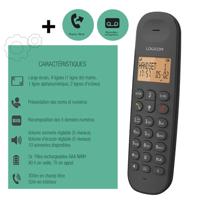 Huistelefoon Logicom DECT ILOA 155T SOLO Zwart - thumbnail