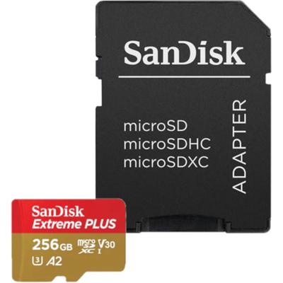 SanDisk Extreme Plus MicroSDXC 256GB+SD Adapter