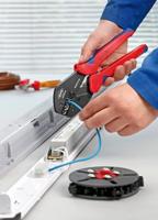 Knipex MultiCrimp 97 33 01 Krimptang Ongeïsoleerde, open connectoren, Geïsoleerde kabelschoenen + connectoren / stootverbinders, Adereindhulzen Incl. - thumbnail