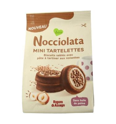 Rigoni Di Asiago Nocciolata bianca tartlets bio 250 Gram