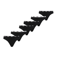 Puma 6-pack dames strings - zwart - thumbnail