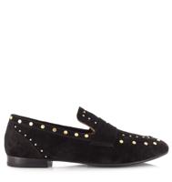 Babouche - Avery | dames loafers zwart Suede Dames - thumbnail