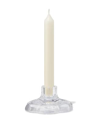 HEMA Kandelaar 9.7x5cm glas transparant bloem (transparant)