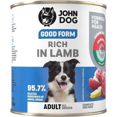JOHN DOG Good Form Rich in lamb - natvoer voor honden - 800g