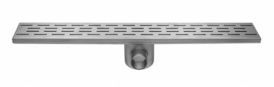 Easy Drain Fixt afvoergoot enkele plaat met sifon 9.8x90cm zijuitloop 50mm RVS EDFT90050