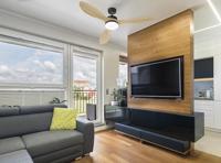 Plafondventilator met licht FARELEK Ø 137 cm 100 W Zwart - thumbnail