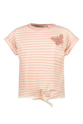 Like Flo Meisjes sweat top gestreept - Lt roze