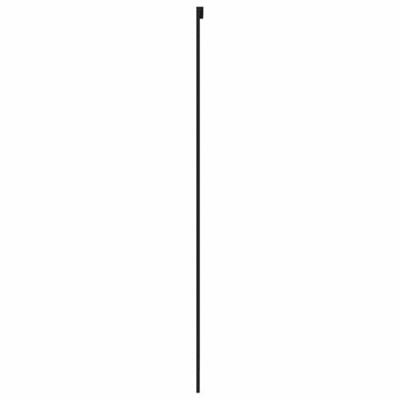 VidaXL Schuifdeur 76x205 cm gehard glas en aluminium zwart