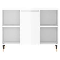 Badkamerkast 80x33x60 cm bewerkt hout hoogglans wit - thumbnail