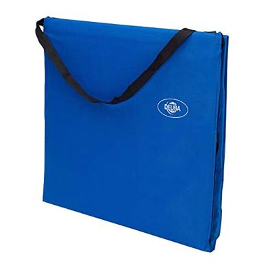 Strandmat met Rugleuning en Kussen 158cm x 56cm blauw