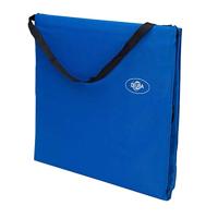 Strandmat met Rugleuning en Kussen 158cm x 56cm blauw - thumbnail