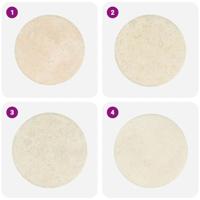Tafelblad Ø60x2,5 cm marmer crèmekleurig - thumbnail