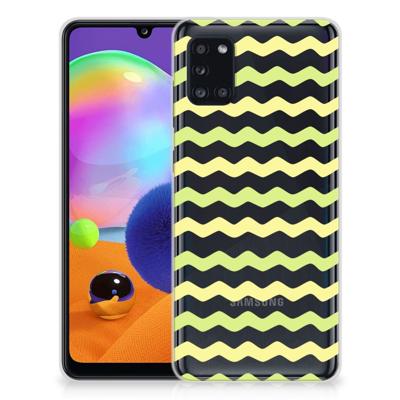 Samsung Galaxy A31 | TPU bumper | Waves Yellow Samsung Galaxy A31 | TPU bumper | Waves Yellow