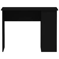Bureau 100x55x75 cm bewerkt hout zwart - thumbnail