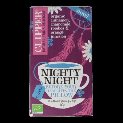 Clipper Kruidenthee nighty night bio 20 Zakjes Clipper Kruidenthee nighty night bio 20 Zakjes