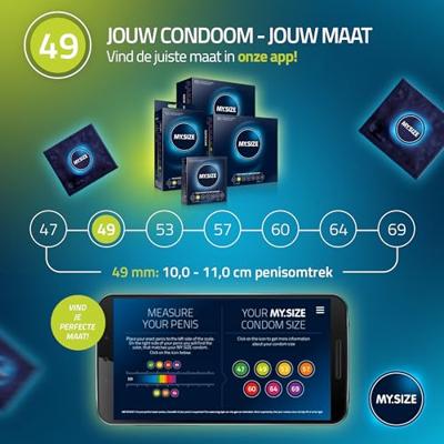 My Size - Natural Latex Condom 49 Width 3 St. - thumbnail