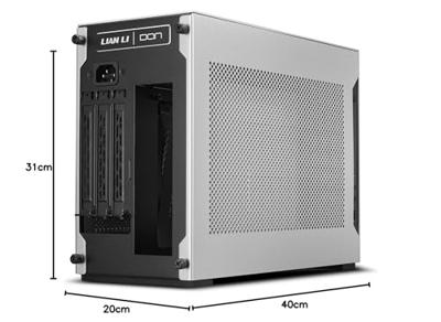 Lian Li Lian Li DAN Cases A4-H2O A4 Mini-ITX Gehäuse, PCIE4.0 Riserkabel - silber Mini-tower Gaming-behuizing Zilver