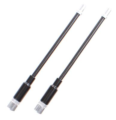 Rst Veelbare flex v-brake kabelpijpje elvedes lichtmetaal - zwart (2 stuks)