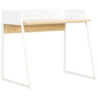 VidaXL Bureau 90x60x88 cm wit en eikenkleurig - thumbnail