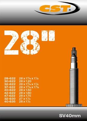Cst binnenband 28x1 5/8x1 3/8 etrto 28/47-622-630, ventiel presta/frans 40mm