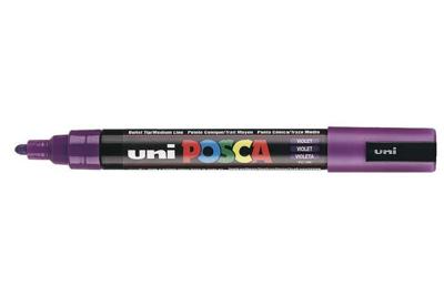 Uni-Posca Posca marker, afm pc-5m, lijndikte 2,5 mm, medium, violet, 1 stuk