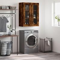 Wandkast 69,5x34x90 cm bewerkt hout gerookt eikenkleurig - thumbnail