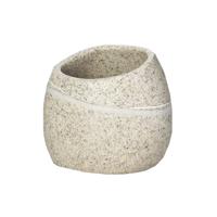 Tandenborstelhouder Sapho Little Rock Vrijstaand 8.9x8.3x7.7 cm Polyresin Beige Sapho - thumbnail