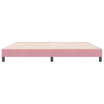 Bedframe zonder matras 180x220 cm fluweel roze