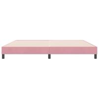 Bedframe zonder matras 180x220 cm fluweel roze - thumbnail