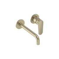 Inbouw Wastafelmengkraan MAY Forma Geborsteld Mat Goud PVD - thumbnail