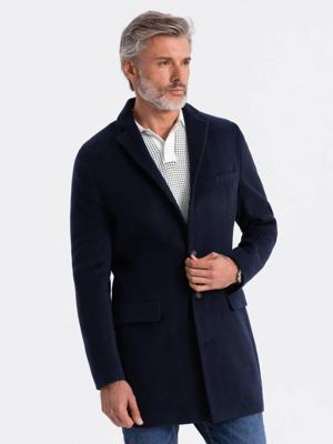 Ombre - Manteljas Heren - Navy - Zachte Stof - Italianstyle