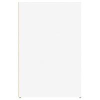 Bureau 100x49x75 cm bewerkt hout wit - thumbnail