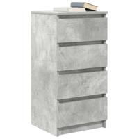 Dressoir 37,5x35x76 cm bewerkt hout betongrijs - thumbnail