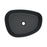 Arcqua Rocker Waskom - opbouw - organisch - links - 50x37cm - mat antraciet WAS469544 - thumbnail