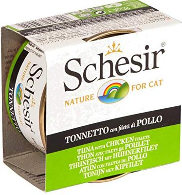 Schesir in Gelei Tonijn/Kip natvoer kat 85gr