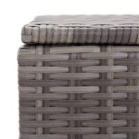 Tuinbox 120x50x60 cm poly rattan grijs - thumbnail
