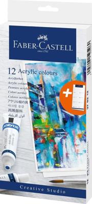 Faber Castell Acrylverf 12 stuks assorti kleuren