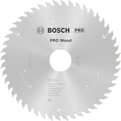 Bosch Accessories Bosch Power Tools 2608837689 Hardmetaal-cirkelzaagblad 165 x 30 mm Aantal tanden: 48 1 stuk(s)