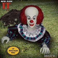 Mezco Toys IT 1990: Pennywise 18 inch Roto Plush pluchenspeelgoed - thumbnail