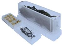 Really Useful Box opbergdoos 77 liter met 2 dividers, transparant - thumbnail