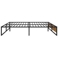 Bedframe metaal zwart 160x200 cm - thumbnail