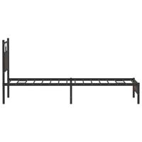 Bedframe zonder matras bewerkt hout bruin eikenkleur 90x190 cm - thumbnail