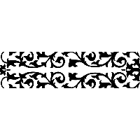 Barok decor strip - Muursticker - thumbnail