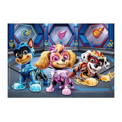 Clementoni legpuzzel super color paw patrol the mighty movie, 2x60st.