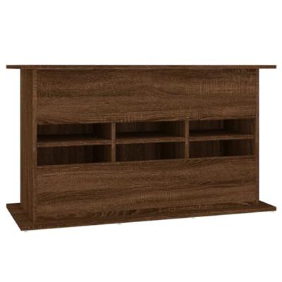 Aquariumstandaard 101x41x58 cm bewerkt hout bruin eikenkleur - thumbnail