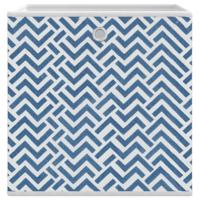 VidaXL Opbergboxen 10 st inklapbaar 32x32x32 cm ongeweven stof blauw - thumbnail