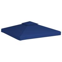 VidaXL Vervangend tentdoek prieel 310 g/m² 3x3 m donkerblauw - thumbnail